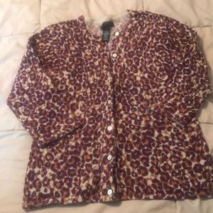 Cheetah Print Cardigan